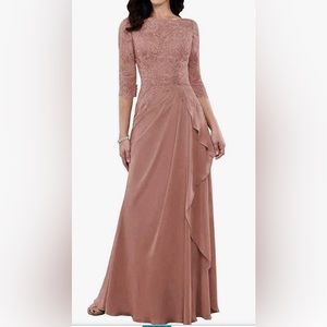 Mother of the bride or groom dress. 3/4 sleeve, size 16 Dusty Rose